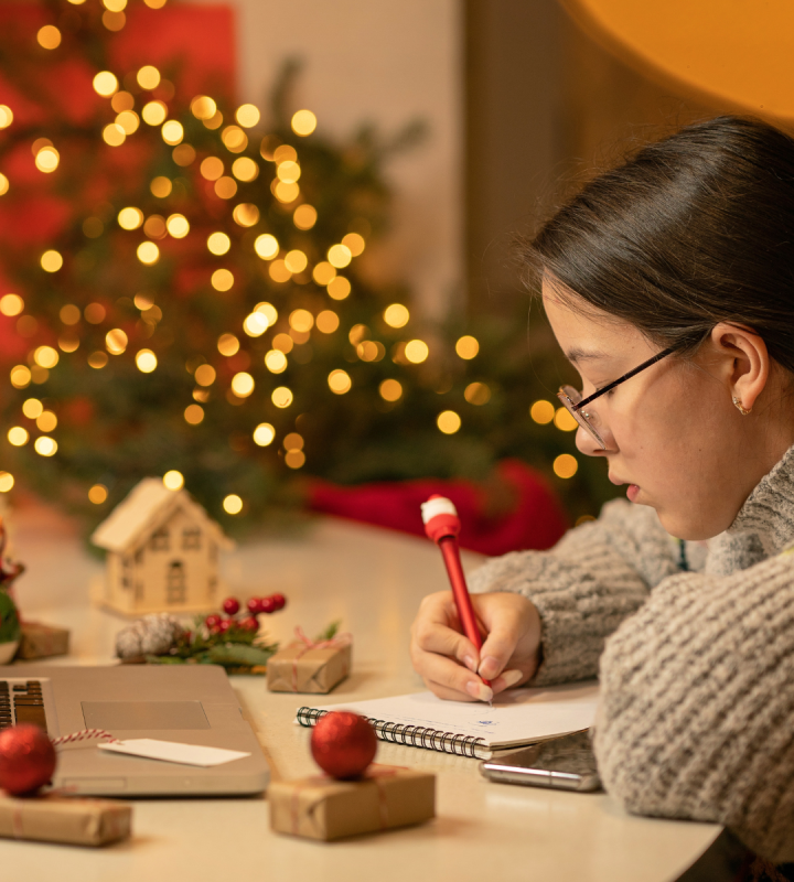 Atelier de lettre et carte de Noël