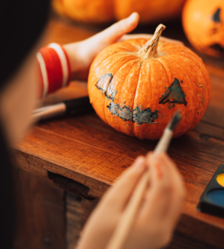 Atelier de décoration de citrouilles d'Halloween