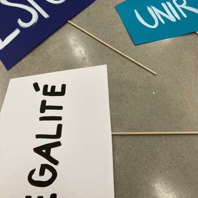 Atelier de création : Droit devant