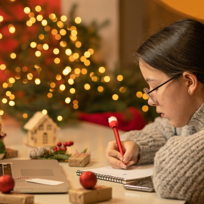 Atelier de lettre et carte de Noël